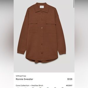 Aritizia Wilfred Free Ronnie Sweater - Cognac